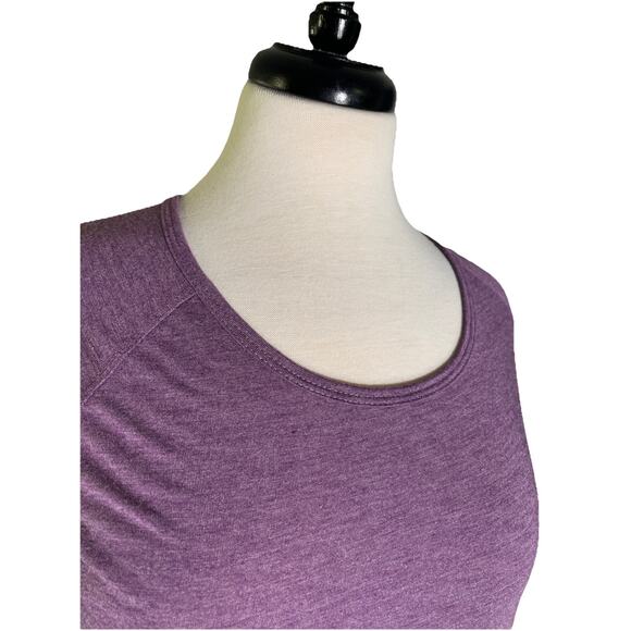 Nicole Miller Active Heather Plum Surplus Back With Keyhole Women’s M - Picture 2 of 6
